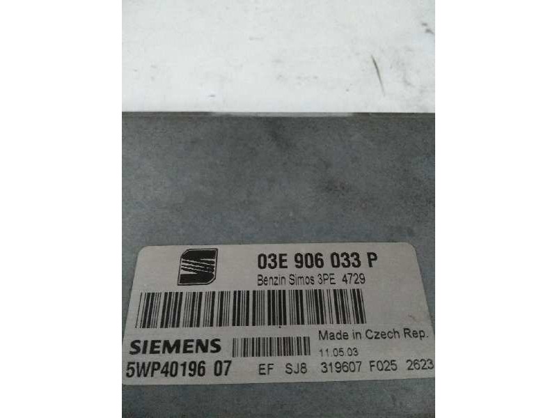 Recambio de centralita motor uce para seat ibiza (6l1) 1.2 referencia OEM IAM 5WP4019607 03E906033P 3PE4729 Recambio de centralita motor uce para seat ibiza (6l1) 1.2 referencia OEM IAM 5WP4019607 03E906033P 3PE4729