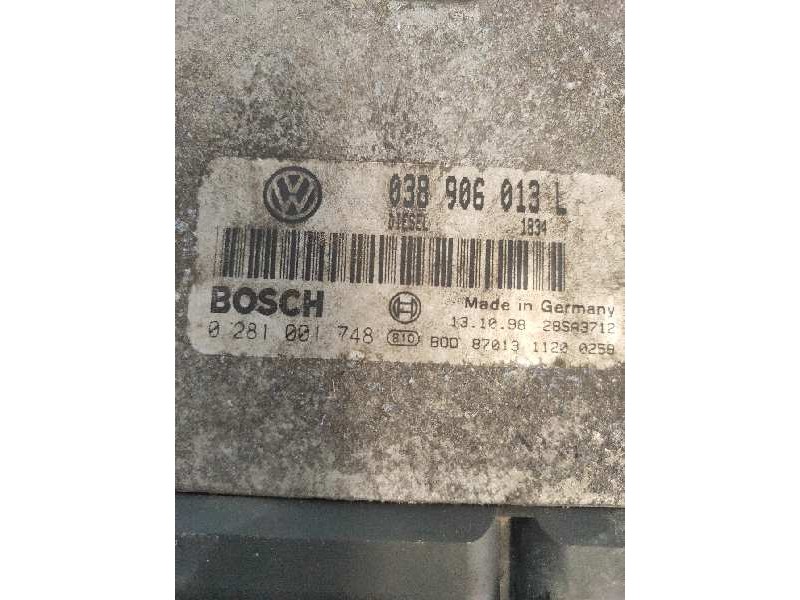 Recambio de centralita motor uce para volkswagen lupo (6x1/6e1) 1.7 sdi referencia OEM IAM 0281001748 03B906013L 