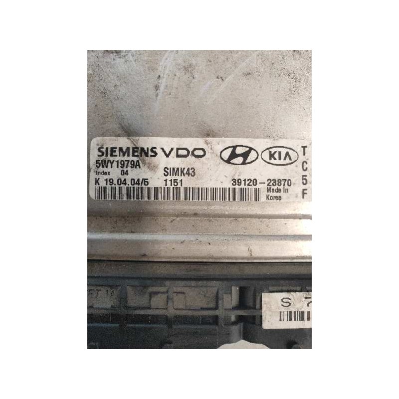 Recambio de centralita motor uce para hyundai trajet (fo) 2.0 gls referencia OEM IAM 5WY1979A 3912023870 SIMK43