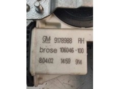 Recambio de elevalunas delantero derecho para opel vectra c berlina club referencia OEM IAM 106046 9178988 0130822012 2