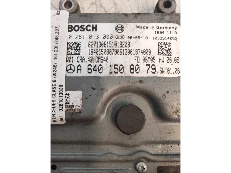 Recambio de centralita motor uce para mercedes clase b (w245) 180 cdi (245.207) referencia OEM IAM 0281013030 A6401508079 Q01 FD