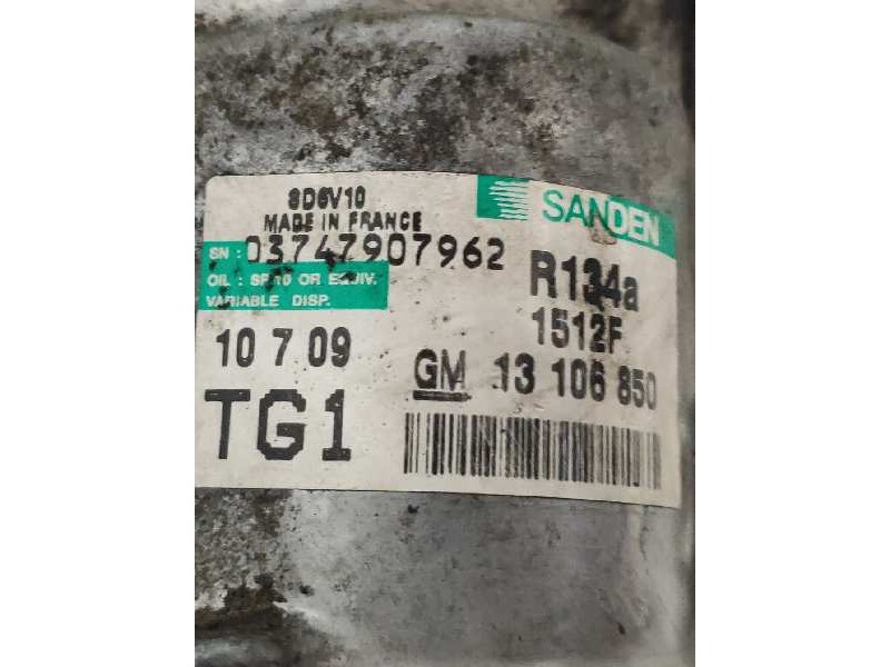 Recambio de compresor aire acondicionado para opel agila b enjoy referencia OEM IAM SD6V10 1512F 13106850
