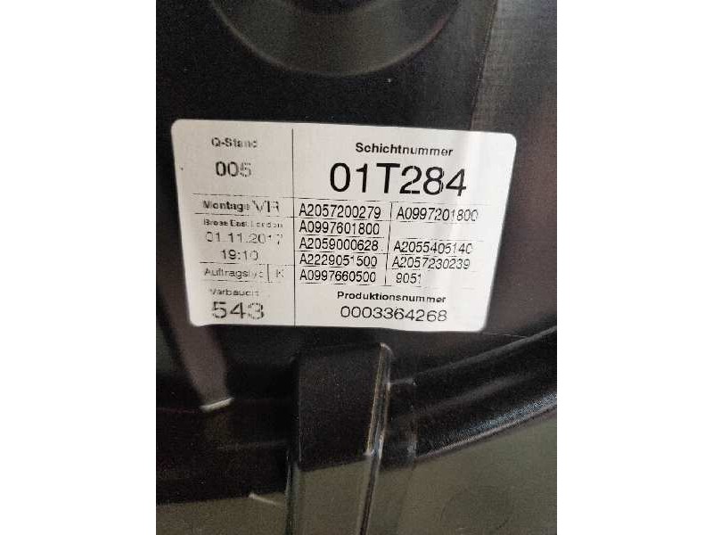 Recambio de elevalunas delantero derecho para mercedes clase c (w205) lim. c 220 cdi bluetec (205.004) referencia OEM IAM 01T284
