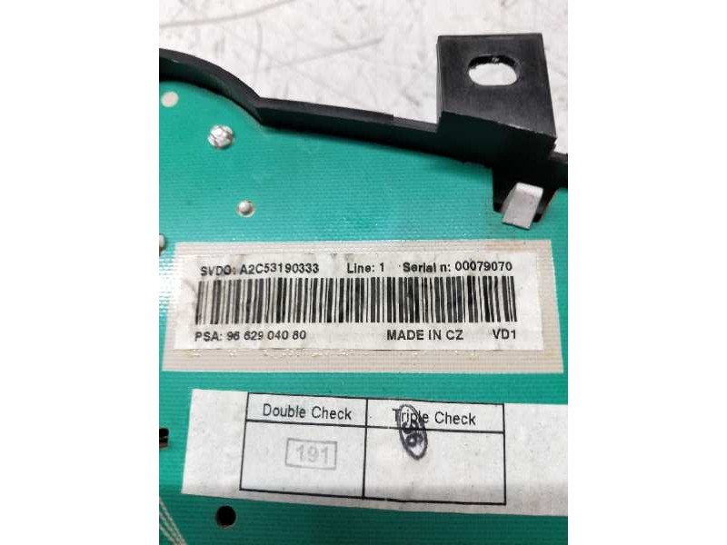 Recambio de cuadro instrumentos para peugeot 207 xs referencia OEM IAM A2C53190333 9662904080 6103JT