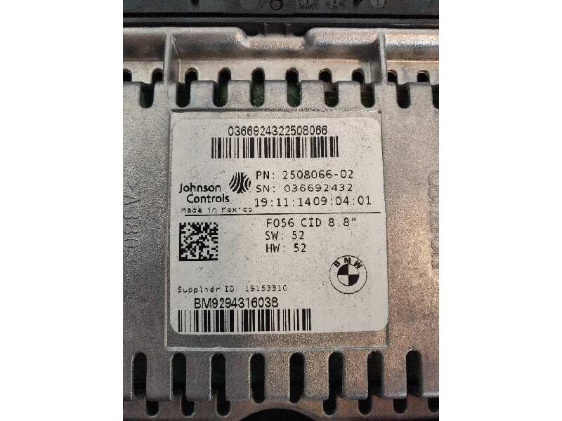 Recambio de sistema navegacion gps para mini mini (f56) cooper s referencia OEM IAM C1938306201 93450502 