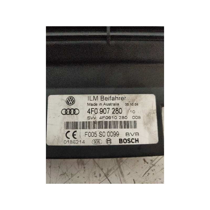 Recambio de modulo electronico para audi a6 berlina (4f2) 3.2 v6 24v fsi referencia OEM IAM F005S00099 4F0907280 4F0910280
