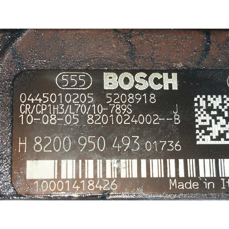 Recambio de bomba inyeccion para renault master ii phase 2 caja cerrada 2.5 diesel dci fap cat referencia OEM IAM 0445010205 BOS Recambio de bomba inyeccion para renault master ii phase 2 caja cerrada 2.5 diesel dci fap cat referencia OEM IAM 0445010205 BOS