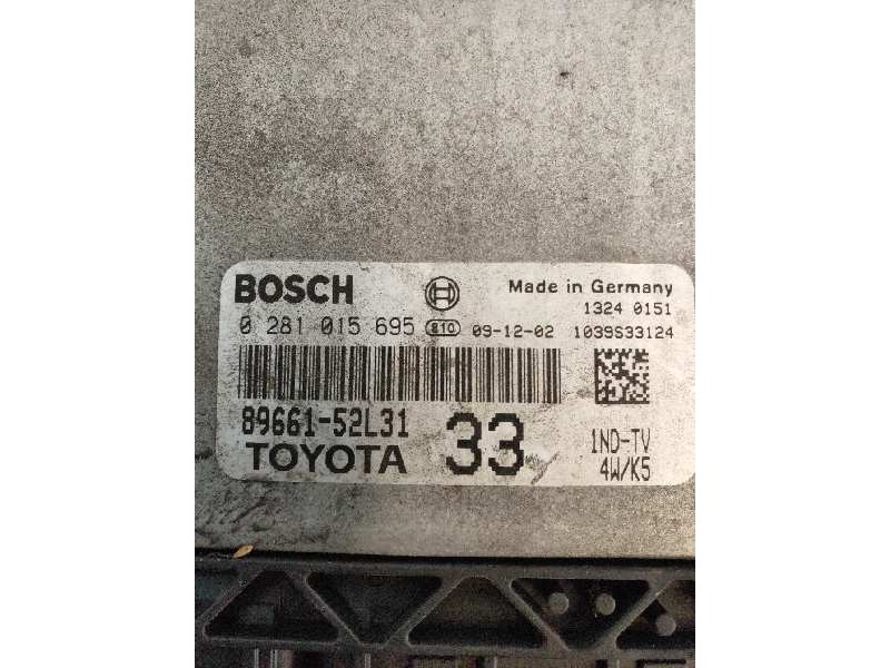 Recambio de centralita motor uce para toyota urban cruiser active referencia OEM IAM 0281015695 8966152L31 33