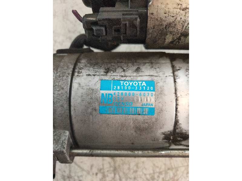 Recambio de motor arranque para toyota urban cruiser active referencia OEM IAM 4280006070 2810033120 