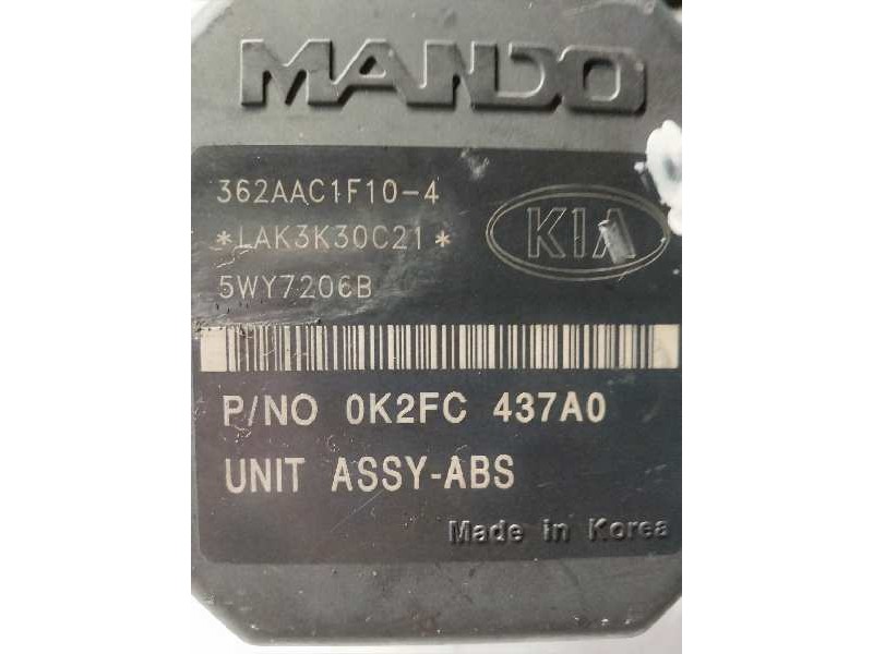 Recambio de abs para kia carens 2.0 crdi ex monovolumen referencia OEM IAM 0K2FC437A0 36AAC1F104 5WY7206B