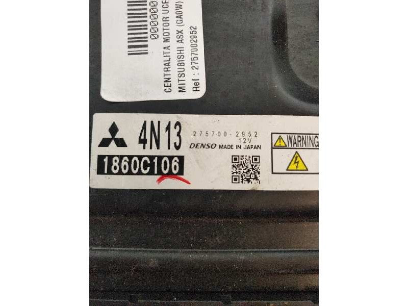 Recambio de centralita motor uce para mitsubishi asx (ga0w) motion 2wd referencia OEM IAM 2757002952 4N13 1860C106