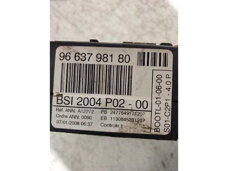 Recambio de caja reles / fusibles para peugeot 308 sport referencia OEM IAM 9663798180 P0200 