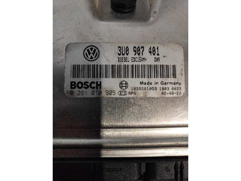 Recambio de centralita motor uce para skoda superb (3u4) classic referencia OEM IAM 0281010905 3U0907401 