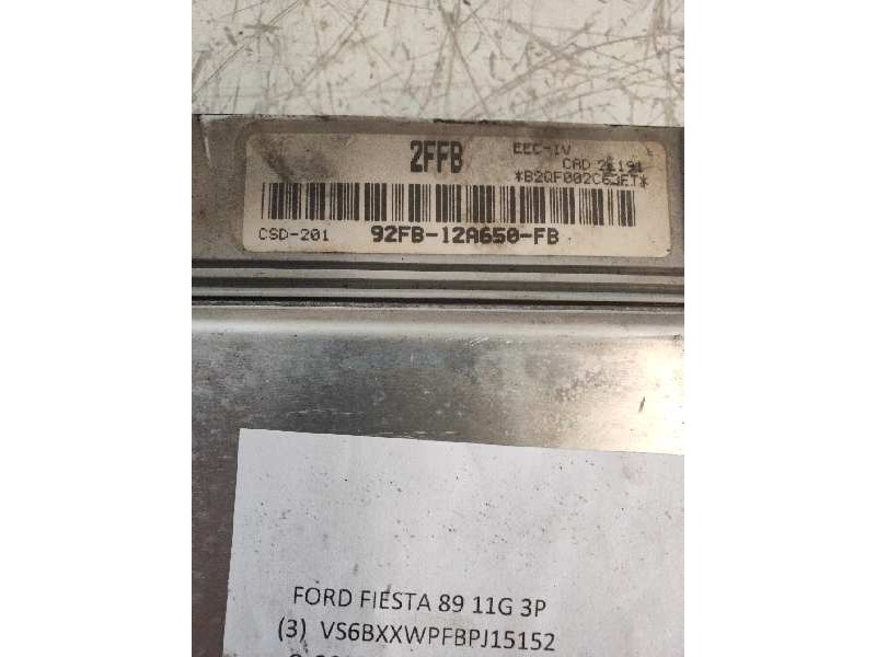 Recambio de centralita motor uce para ford fiesta berl./courier surf referencia OEM IAM 92FB12A650FB 2FFB 