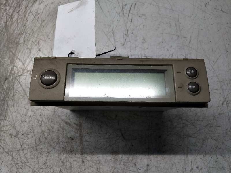 Recambio de pantalla multifuncion para nissan micra (k12e) acenta referencia OEM IAM AX607 4Y06014 