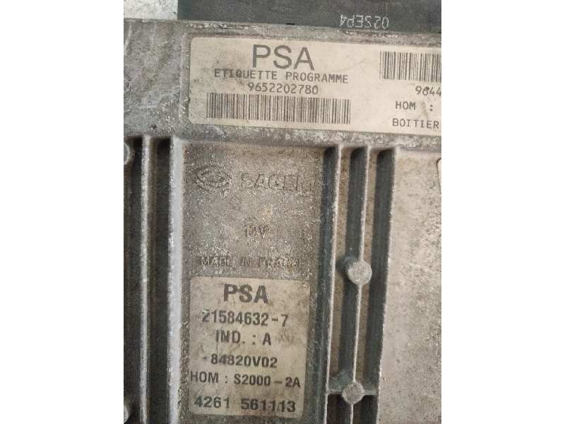 Recambio de centralita motor uce para peugeot 206 berlina xs-line referencia OEM IAM 9652202780 9644625680 215846327 S20002A