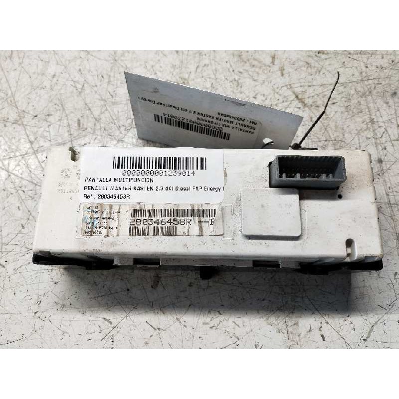 Recambio de pantalla multifuncion para renault master kasten 2.3 dci diesel fap energy cat referencia OEM IAM 280346458R  