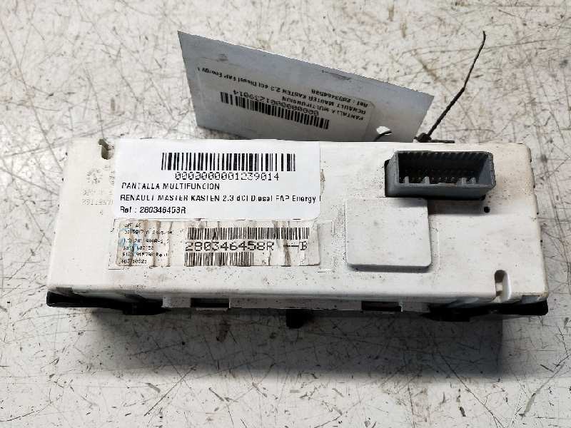 Recambio de pantalla multifuncion para renault master kasten 2.3 dci diesel fap energy cat referencia OEM IAM 280346458R  
