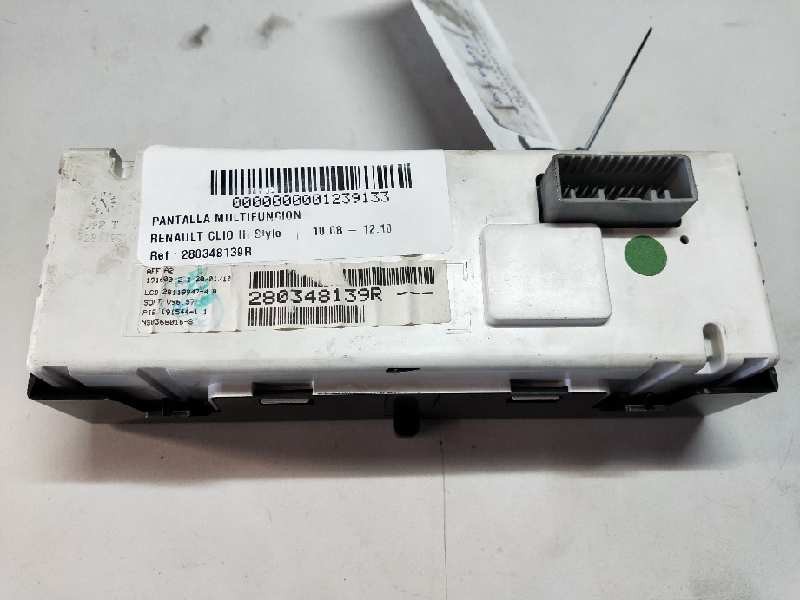 Recambio de pantalla multifuncion para renault clio iii style referencia OEM IAM 280348139R 281199474A NS0368016S