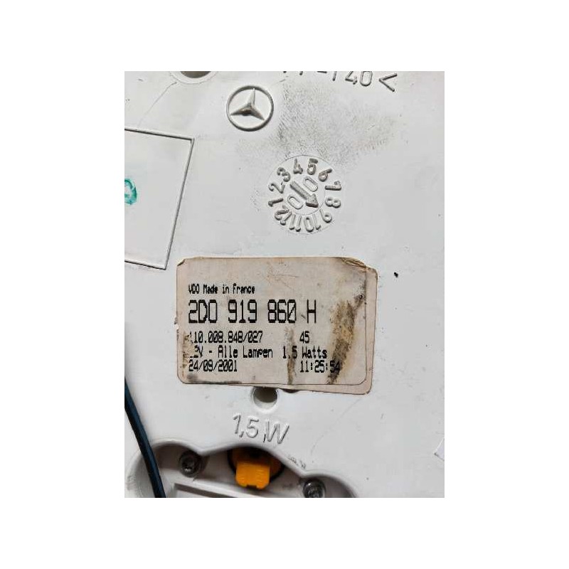 Recambio de cuadro instrumentos para volkswagen lt caja cerrada / combi (mod. 1997) lt 46 caja cerrada referencia OEM IAM 2D0919