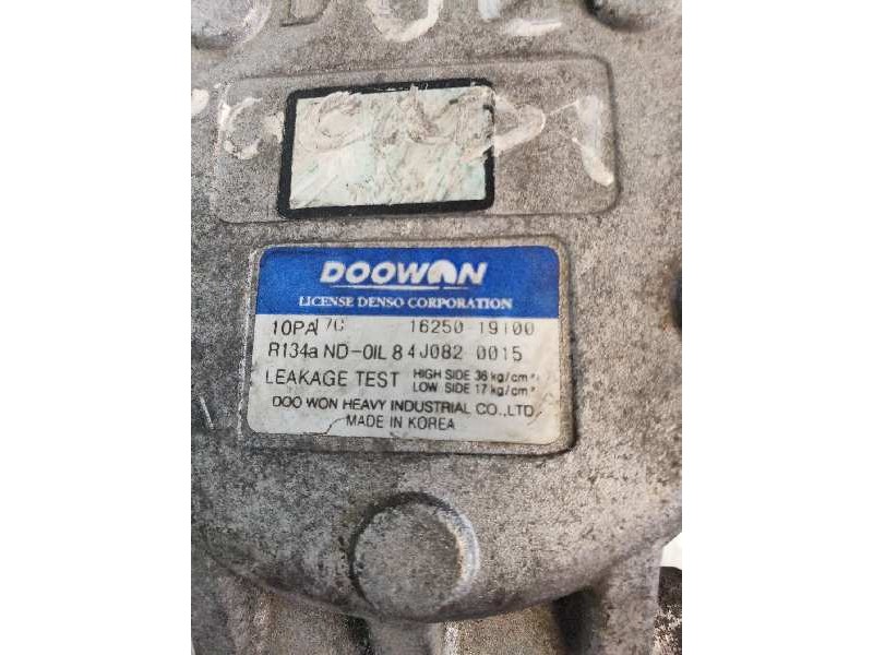 Recambio de compresor aire acondicionado para kia carens 2.0 crdi ex monovolumen referencia OEM IAM 1625019100  