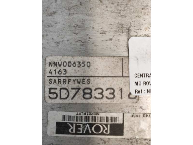 Recambio de centralita motor uce para mg rover serie 25 (rf) classic (5-ptas.) referencia OEM IAM NNN100743 NNW006350 A0047 YM