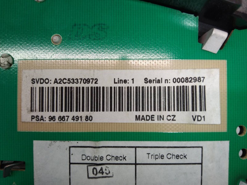 Recambio de cuadro instrumentos para peugeot 207 sw outdoor referencia OEM IAM 9666749180 A2C53370972 