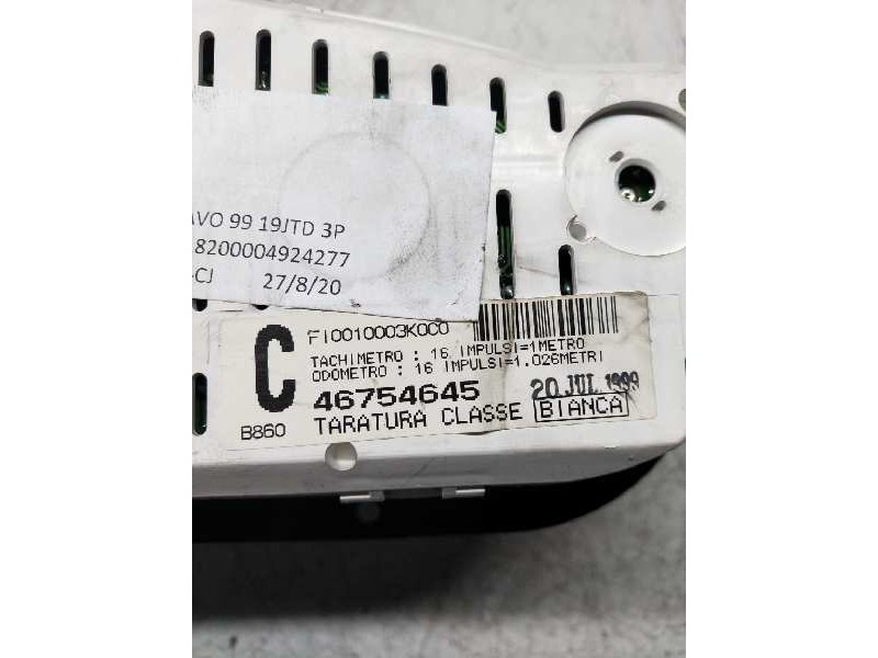 Recambio de cuadro instrumentos para fiat bravo (182) jtd 105 / 100 suite referencia OEM IAM 46754645 F10010003K0C0 C