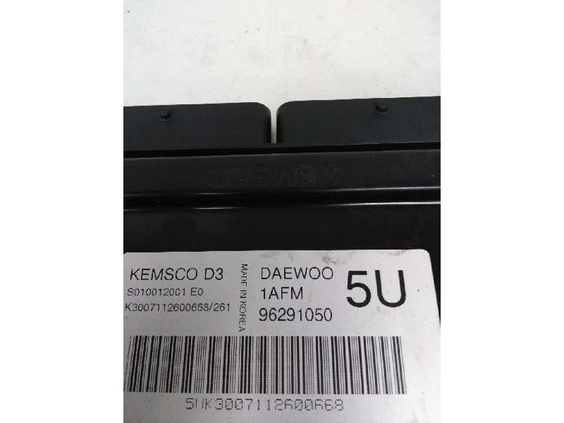 Recambio de centralita motor uce para daewoo matiz 0.8 cat referencia OEM IAM S010012001E0 96291050 D3 1AFM 5U