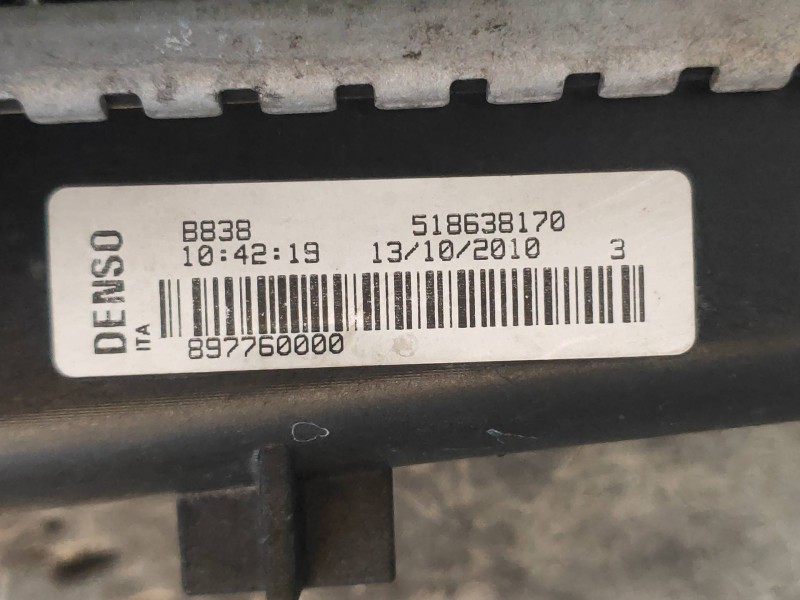 Recambio de radiador agua para fiat punto (evo) (199) dynamic referencia OEM IAM 518638170 897760000 