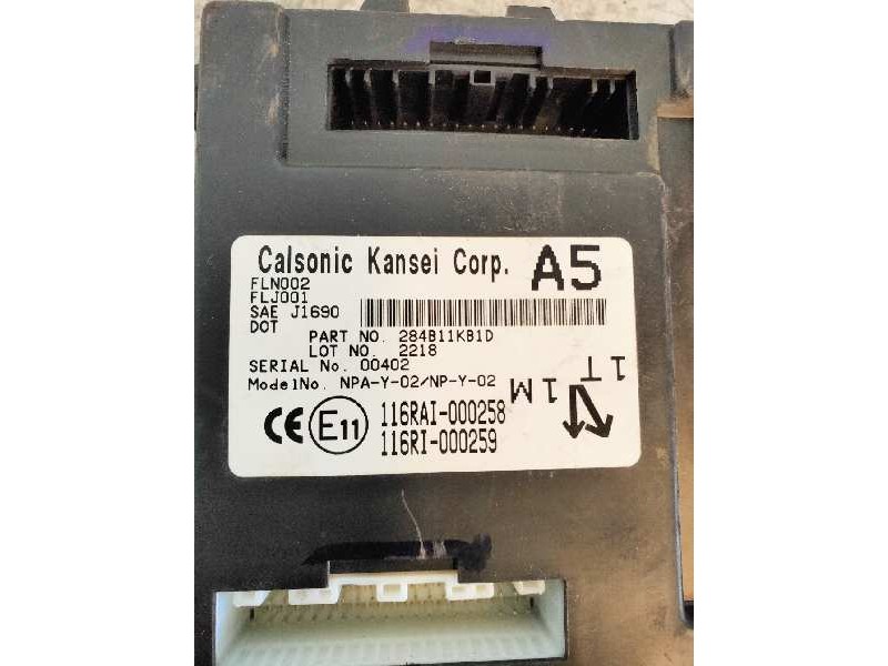 Recambio de modulo electronico para nissan juke (f15) acenta referencia OEM IAM 284B11KB1D 116RAI000258 