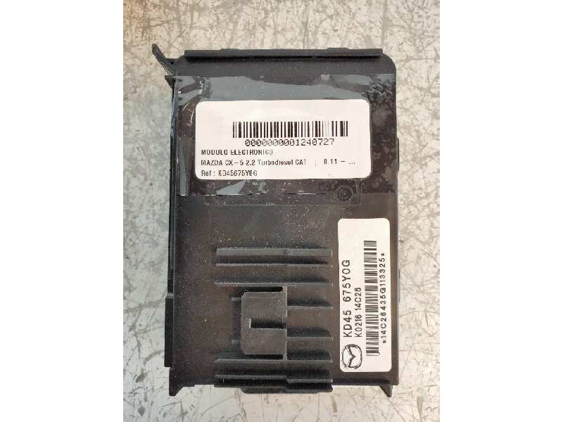 Recambio de modulo electronico para mazda cx-5 2.2 turbodiesel cat referencia OEM IAM KD45675Y0G K021614C26 