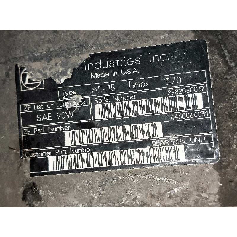 Recambio de diferencial trasero para mercedes clase m (w163) 320 (163.154) referencia OEM IAM 4460310013 2982050037 3.70