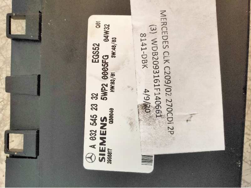 Recambio de centralita cambio automatico para mercedes clase clk (w209) coupe 270 cdi (209.316) referencia OEM IAM 5WP20005FG A0