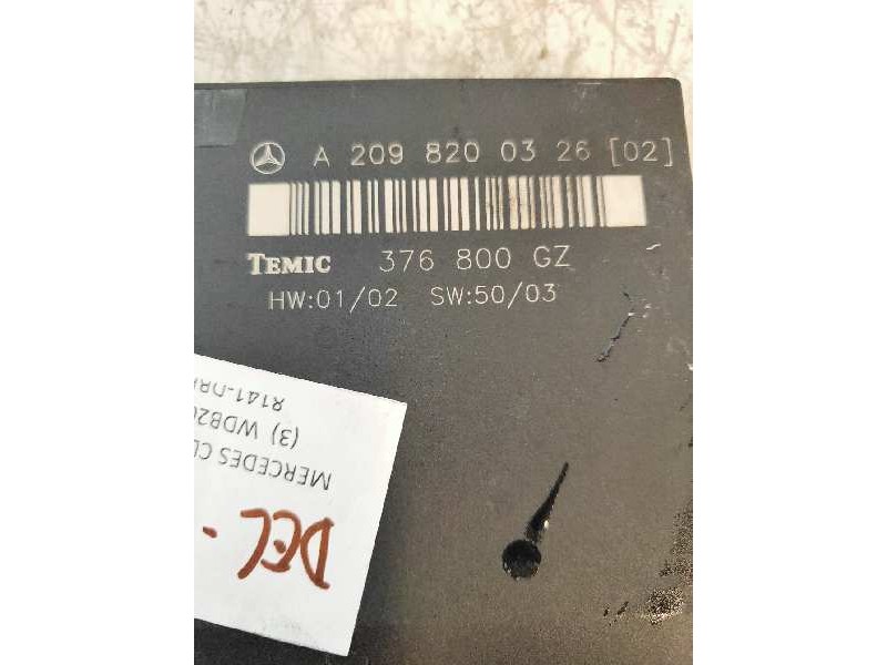 Recambio de modulo electronico para mercedes clase clk (w209) coupe 270 cdi (209.316) referencia OEM IAM 376800GZ A2098200326 