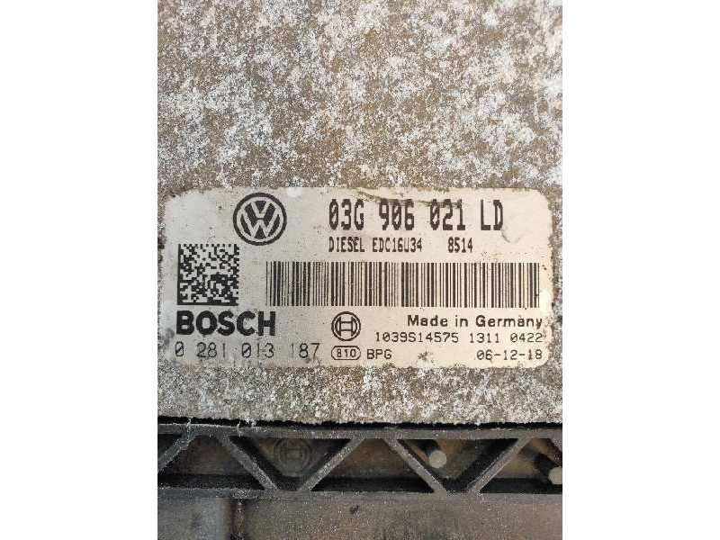 Recambio de centralita motor uce para skoda octavia combi (1z5) elegance referencia OEM IAM 0281013187 03G906021LD EDC16U34