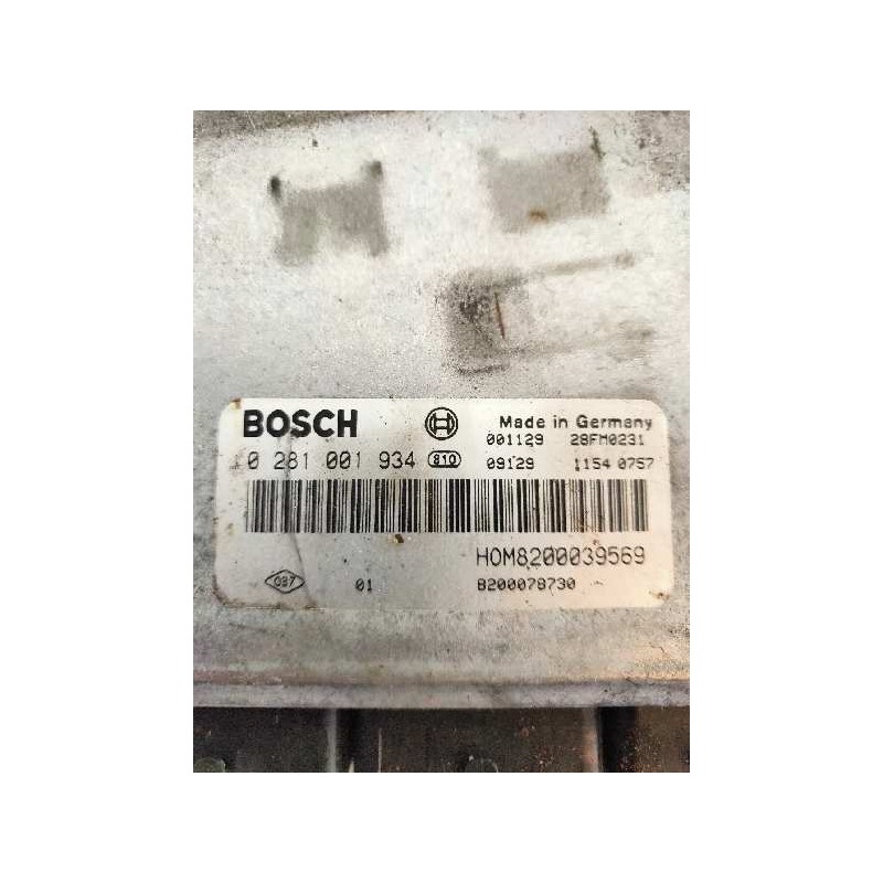Recambio de centralita motor uce para renault megane i fase 2 classic (la..) 1.9 dti century referencia OEM IAM 0281001934 HOM82 Recambio de centralita motor uce para renault megane i fase 2 classic (la..) 1.9 dti century referencia OEM IAM 0281001934 HOM82
