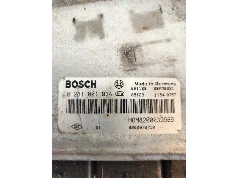 Recambio de centralita motor uce para renault megane i fase 2 classic (la..) 1.9 dti century referencia OEM IAM 0281001934 HOM82 Recambio de centralita motor uce para renault megane i fase 2 classic (la..) 1.9 dti century referencia OEM IAM 0281001934 HOM82