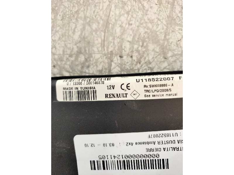 Recambio de centralita cierre para dacia duster ambiance 4x2 referencia OEM IAM U118522007F 8201013757 