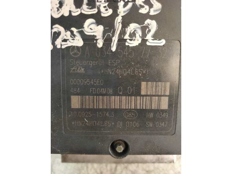 Recambio de abs para mercedes clase clk (w209) coupe 270 cdi (209.316) referencia OEM IAM 10092515743 10020434394 A0054312912 A0