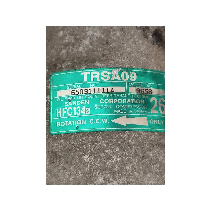 Recambio de compresor aire acondicionado para honda civic berlina 3 (ep1/2) 1.4 referencia OEM IAM TRSA093658 26 