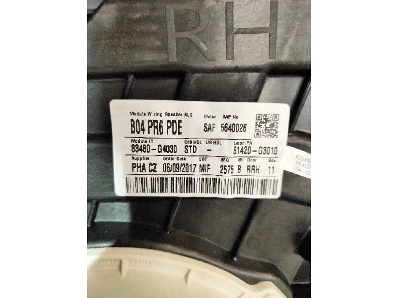 Recambio de elevalunas trasero derecho para hyundai i30 (pd) style referencia OEM IAM 81420G3010 83480G4030 5640026