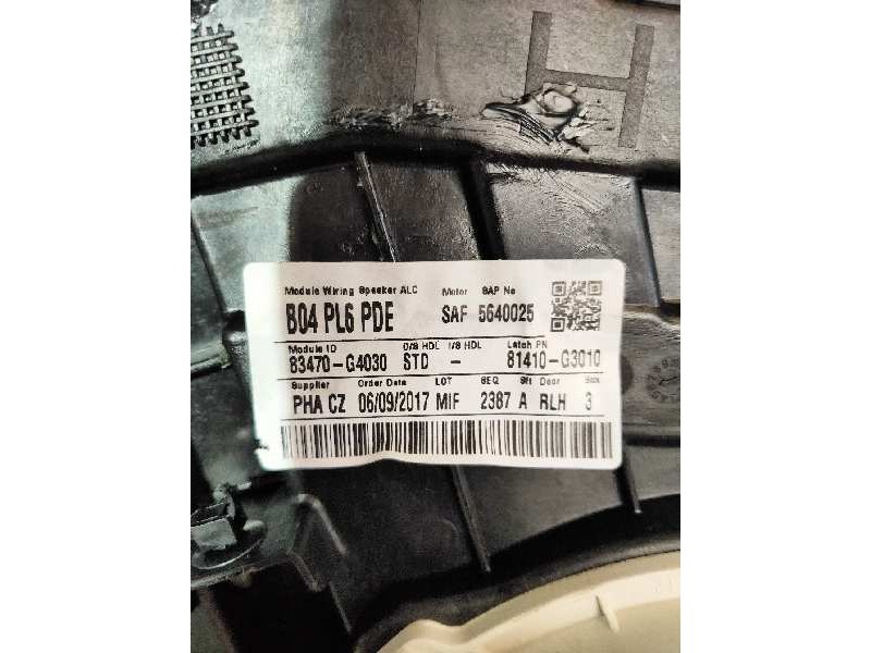 Recambio de elevalunas trasero izquierdo para hyundai i30 (pd) style referencia OEM IAM 83470G4030 81410G3010 5640025