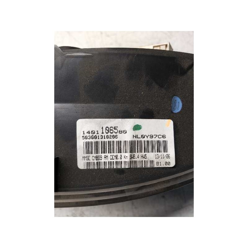 Recambio de cuadro instrumentos para fiat scudo combi (272) l1h1 120 multijet (5 pl.) referencia OEM IAM 1401106580 503001310206