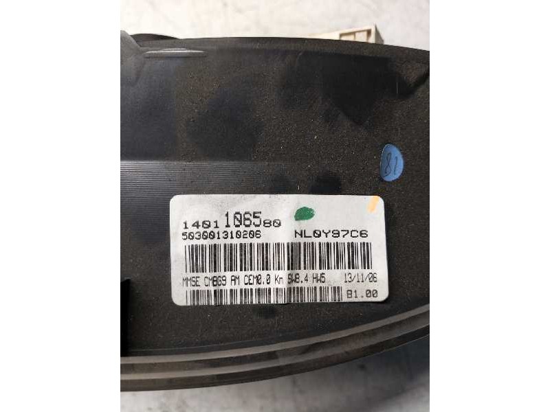 Recambio de cuadro instrumentos para fiat scudo combi (272) l1h1 120 multijet (5 pl.) referencia OEM IAM 1401106580 503001310206