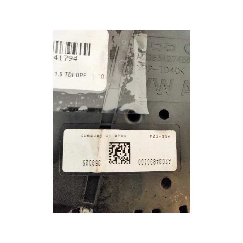 Recambio de cuadro instrumentos para volkswagen golf vii lim. (5g1) 1.6 tdi dpf referencia OEM IAM 5G0920860A 13545020690 A2C348