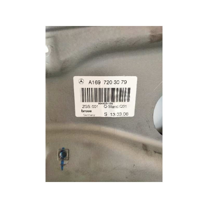 Recambio de elevalunas delantero derecho para mercedes clase b (w245) 200 (245.233) referencia OEM IAM A1697203079  