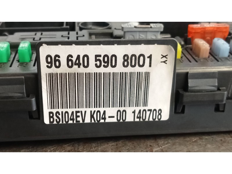 Recambio de caja reles / fusibles para citroen c5 berlina exclusive referencia OEM IAM 9664059080 BSI04EVK0400 