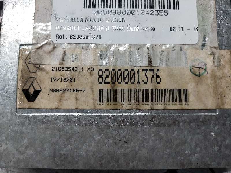 Recambio de pantalla multifuncion para renault laguna ii (bg0) dynamique referencia OEM IAM 8200001376 216535431 NS00271657