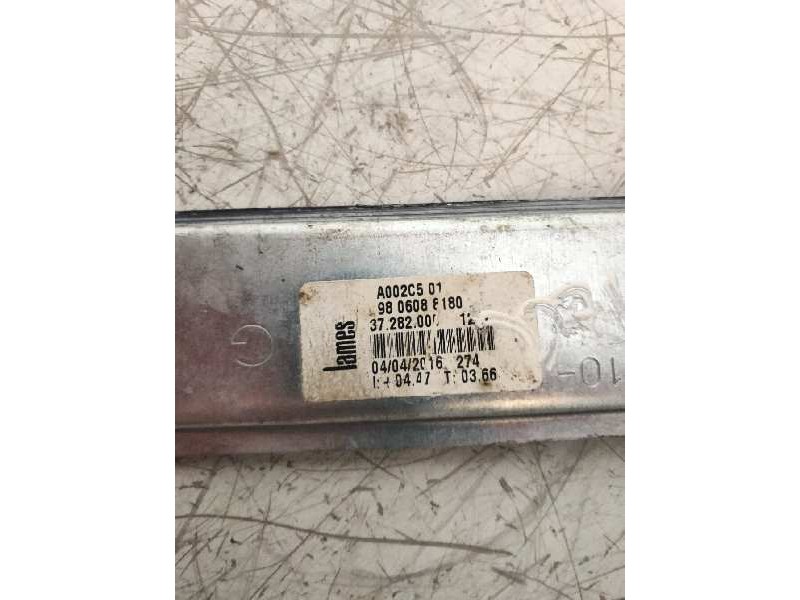 Recambio de elevalunas delantero izquierdo para peugeot 208 style referencia OEM IAM 9806066180 5P 37282000 9806081880 013082296